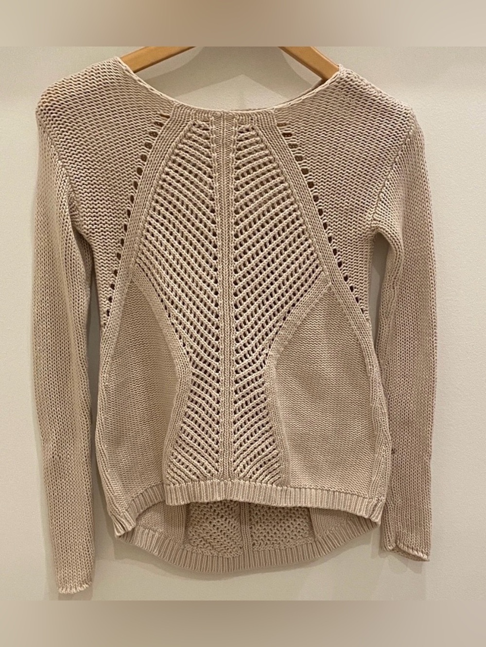 Dex Beige Cable Knit Sweater, 💯 Cotton